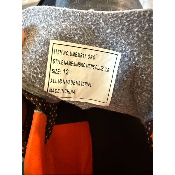 Umbro Men's Size 13 Club 3.0 Soccer Cleats Orange Black Firm Ground Multi Ground - Picture 10 of 10